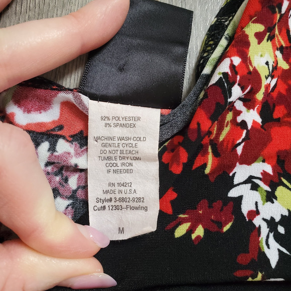 Y2K Babydoll Top Medium Vampire Goth Whimsigoth Fairy Black 3/4 Sleeve Whimsy - Picture 5 of 9